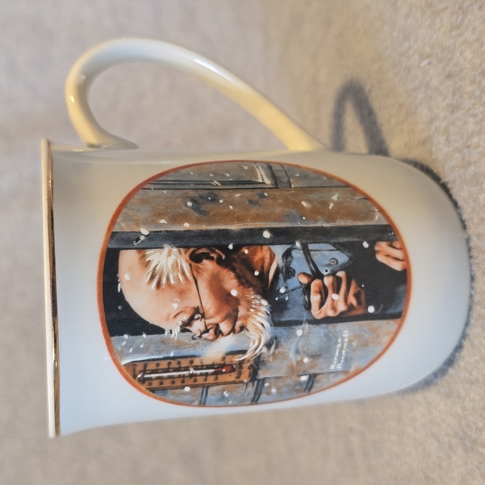 Vintage Mug with Illustrated Design Norman Rockwell